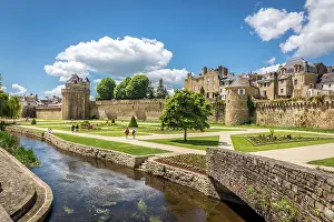 Vannes Prints: Jardin des Remparts, gardens at the former fortification wall