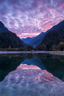 Jasna Lake at Sunset, Julian Alps, Triglav National Park, Slovenia