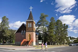 Images Dated 5th March 2008: Jasper Lutheran Church, Jasper Town, Jasper National Park, Alberta, Canada