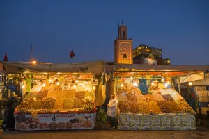 Nuts Prints: Jemaa el-Fnaa place, Marrakech, Morocco