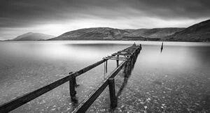 Jetty looking out to Loch Linnhe, Fort William, Scotland
