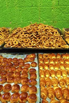 Images Dated 9th May 2014: Jewish Pastry Shop In Mahane Yehuda Market, Jerusalem, Israel, Middle East