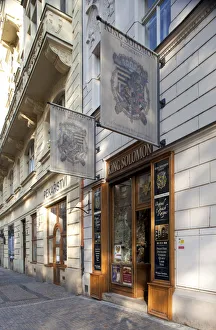 Jewish Quarter Prints: Jewish Restaurant, Jewish Quarter, Prague, Czech Republic