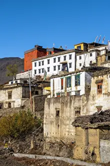 Nepal Prints: Jharkot village nr Muktinath, Lower Mustang, Nepal