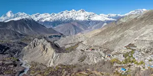 Lower Mustang Prints: Jhon village near Muktinath, Lower Mustang, Nepal