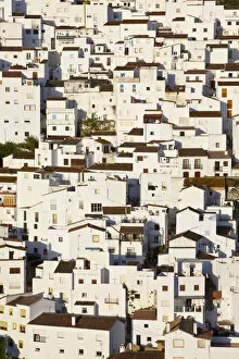 Walled Village Collection: Jigsaw like house exteriors in the charming hilltop village of Casares, Malaga Province