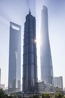 Architecture Collection: Jinmao Tower, Shanghai World Financial Center & Shanghai Tower, Pudong, Shanghai Tower
