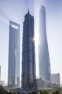 Architecture Collection: Jinmao Tower, Shanghai World Financial Center & Shanghai Tower, Pudong, Shanghai Tower