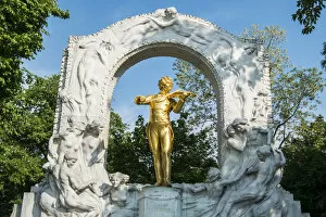 Images Dated 1st June 2016: Johann Strauss Denkmal, Stadtpark, Vienna, Austria