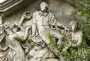 John Boydell Monument to Shakespeare in the New Place Great Garden, Stratford-upon-Avon, Warwickshire, England
