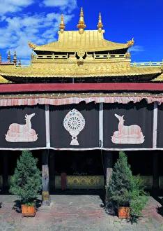 Tibet Prints: Jokhang temple, Lhasa, Tibet, China