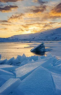 Jokulsarlon glacier lagoon, Iceland, Europe