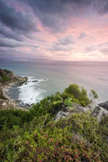 Vibo Valentia Prints: Joppolo, Province of Vibo Valentia, Calabria, Italy. Sunset at Joppolo