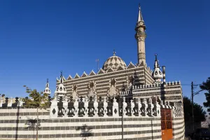 Images Dated 21st September 2011: Jordan, Amman, Abu Darwish Mosque, built 1961