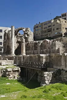 Images Dated 21st September 2011: Jordan, Amman, ruins of Roman-era Nymphaeum