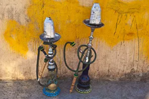 Images Dated 21st September 2011: Jordan, Aqaba, Aqaba beach, sheesha water pipes