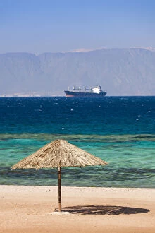 Images Dated 20th December 2012: Jordan, Aqaba, Red Sea Beach, King Abdallah Reef Tourism Area