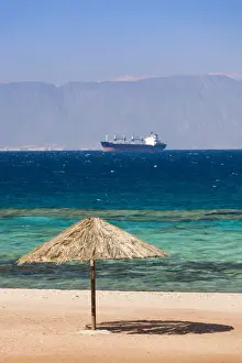 Aqaba Prints: Jordan, Aqaba, Red Sea Beach, King Abdallah Reef Tourism Area