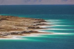 Images Dated 21st September 2011: Jordan, Dead Sea, Mazraa, seascape by Potash City