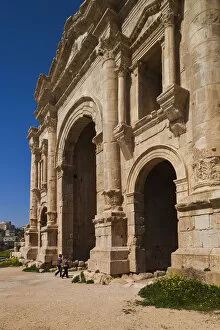 Images Dated 21st September 2011: Jordan, Jerash, Roman-Era Hadrians Arch