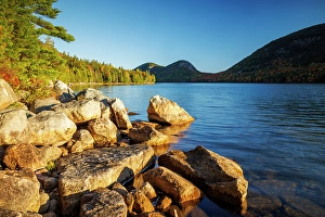 Bar Harbor Prints: Jordan Pond, Mount Desert Island, Acadia National Park, Bar Harbor, Maine, United States