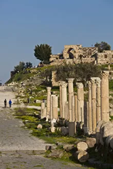 Images Dated 21st September 2011: Jordan, Umm Qais-Gadara, ruins of ancient Jewish and Roman city