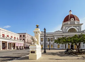 Cienfuegos Prints: Jose Marti Park and Palacio de Gobierno, Main Square, Cienfuegos, Cienfuegos Province