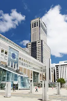 Business District Prints: JR Tower and train station, Sapporo, Hokkaido, Japan