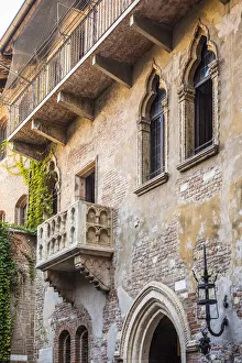 Juliets balcony, Casa Giullieta, Verona, Veneto, Italy