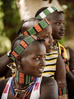 Ethiopia Prints: Jumping of the Bulls Ceremony, Hamar Tribe, Turmi, Omo Valley, Ethiopia