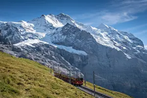 Train Prints: Jungfrau above Kleine Scheidegg, Berner Oberland, Switzerland