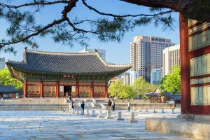 Ancient Monument Prints: Junghwajeon Hall in Deoksugung Palace, Seoul, Seoul Metropolitan Area, South Korea