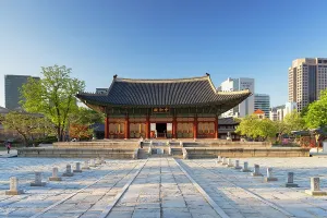 Highrises Prints: Junghwajeon Hall in Deoksugung Palace, Seoul, Seoul Metropolitan Area, South Korea