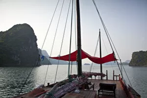 Images Dated 10th October 2012: Junk boat on Halong Bay, Vietnam