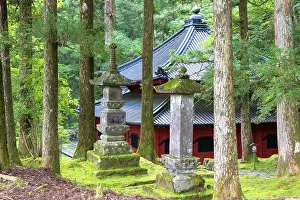 Nikko Prints: Kaizando Hall of Rinnoji Temple (UNESCO World Heritage Site), Nikko, Tochigi, Japan