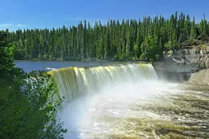 Evergreen Prints: Kakisa River at Lady Evelyn Falls on the Waterfalls Route (Highway) (Mackenzie Highway)