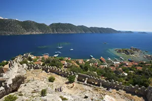 Kale Castle, Simena, Kekova Island, Lykia, Turquoise Coast, Turkey