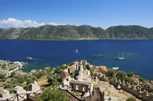 Katja Kreder Prints: Kale Castle, Simena, Kekova Island, Lycia, Turquoise Coast, Turkey