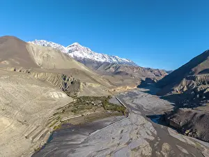 Kali Gandaki Prints: Kali Gandaki river and Kagbeni (looking north into the Upper Mustang)