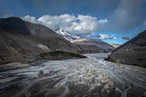 Kali Gandaki Prints: Kali Gandaki river and Kagbeni (looking north into the Upper Mustang)