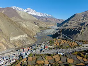 Kali Gandaki Prints: Kali Gandaki river and Kagbeni (looking north into the Upper Mustang)