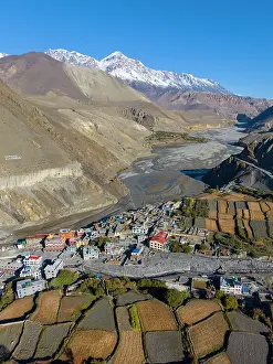 Kali Gandaki Prints: Kali Gandaki river and Kagbeni (looking north into the Upper Mustang)
