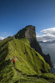 Images Dated 5th August 2016: Kallur lighthouse, Kalsoy island, Denmark, Faroe Islands. (MR)