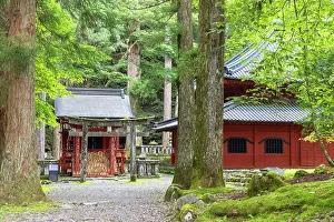 Nikko Prints: Kannon-do Temple Hall (Kyoshado) and Kaizando Hall of Rinnoji Temple (UNESCO World Heritage Site)