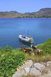 Mainland Prints: Karathona Beach, Nafplio, Argolis, The Peloponnese, Greece, Southern Europe