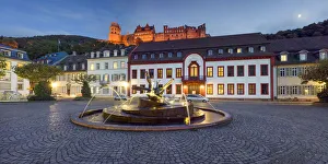 Jan Christopher Becke Prints: Karls square panorama in the evening, Heidelberg, Baden-WAorttemberg, Germany