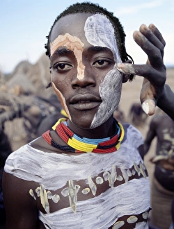 Karo men excel in body art
