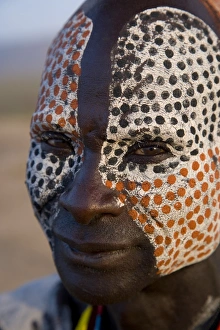 Single Person Prints: Karo Tribesman, Lower Omo Valley, Ethiopia