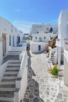Street Scene Collection: Kastro village, Kastro, Sifnos Island, Cyclades Islands, Greece