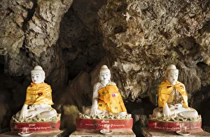Kayin Prints: Kaw Ka Thawng Cave, Hpa-an, Kayin State. Myanmar, Asia
